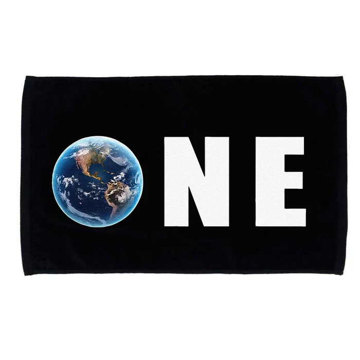 One Planet Take Care Of It Earth Day Outfit Gift Microfiber Hand Towel