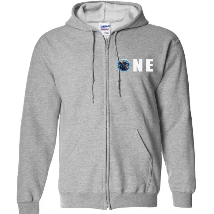 One Planet Take Care Of It Earth Day Outfit Gift Full Zip Hoodie