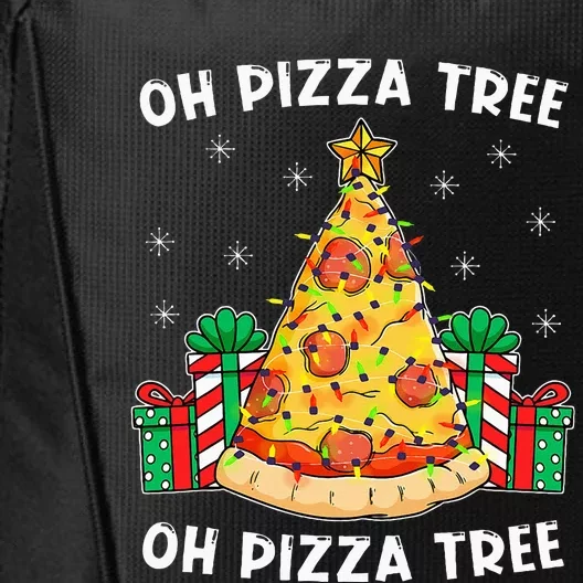 Oh Pizza Tree Xmas Food Present Christmas Pizza Tree City Backpack