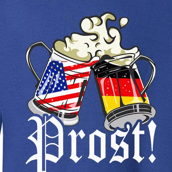 Oktoberfest Prost Usa Germany Flags Toddler Sweatshirt