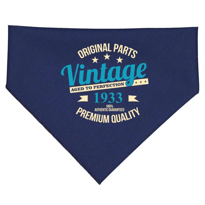 Original Parts Vintage 1933 90th Birthday USA-Made Doggie Bandana