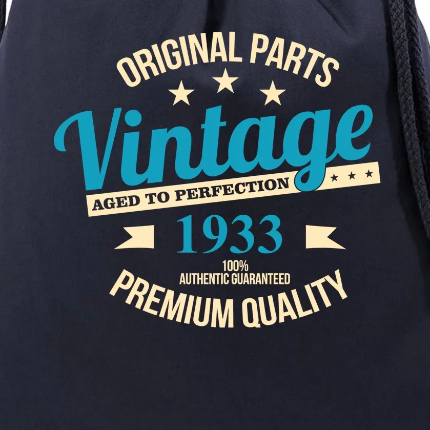 Original Parts Vintage 1933 90th Birthday Drawstring Bag