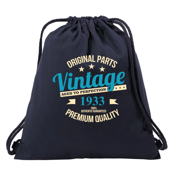 Original Parts Vintage 1933 90th Birthday Drawstring Bag