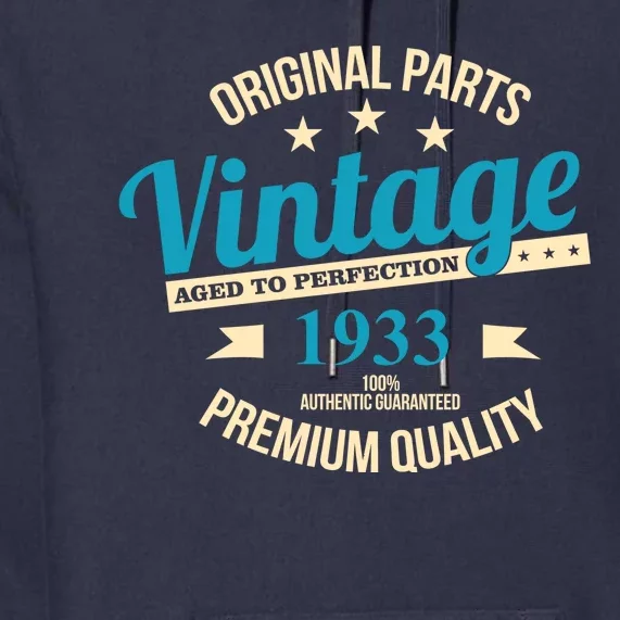 Original Parts Vintage 1933 90th Birthday Premium Hoodie