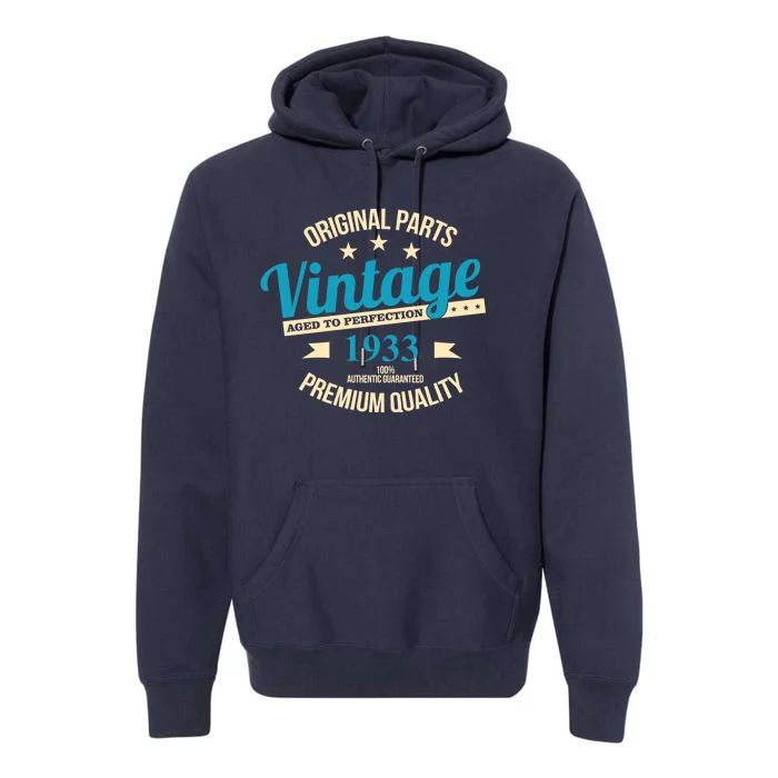 Original Parts Vintage 1933 90th Birthday Premium Hoodie