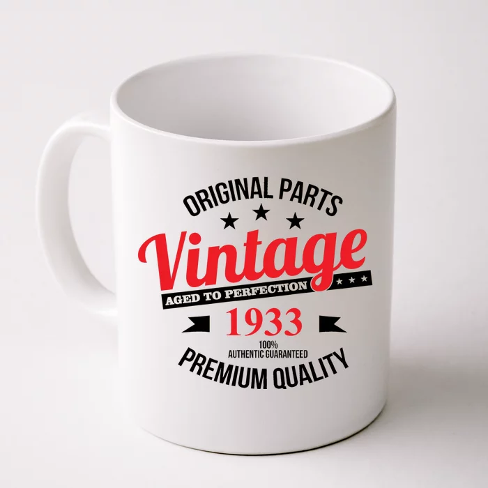 Original Parts Vintage 1933 90th Birthday Front & Back Coffee Mug