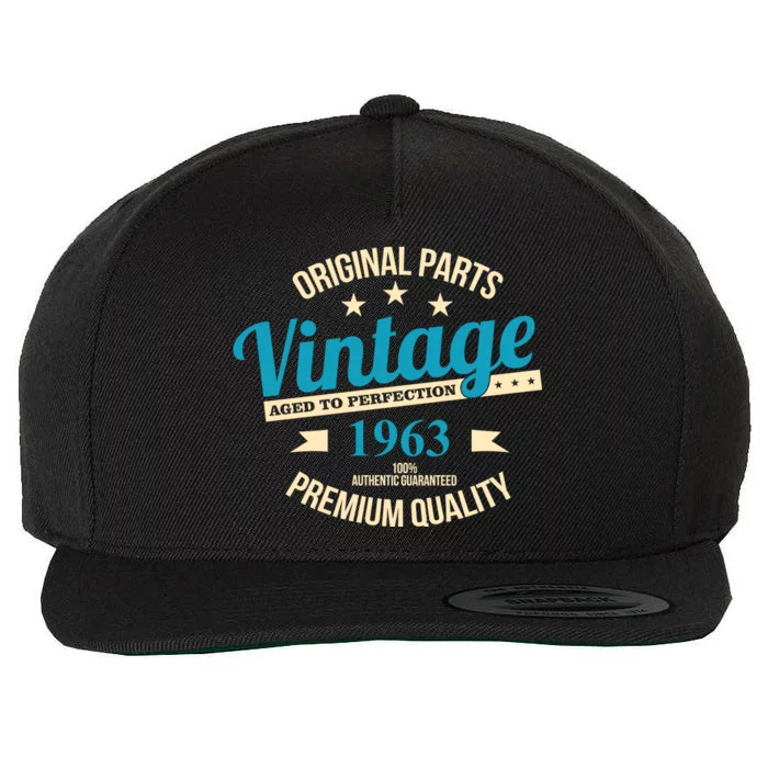 Original Parts Vintage 1963 60th Birthday Wool Snapback Cap