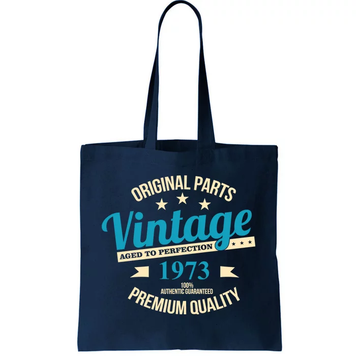 Original Parts Vintage 1973 50th Birthday Tote Bag