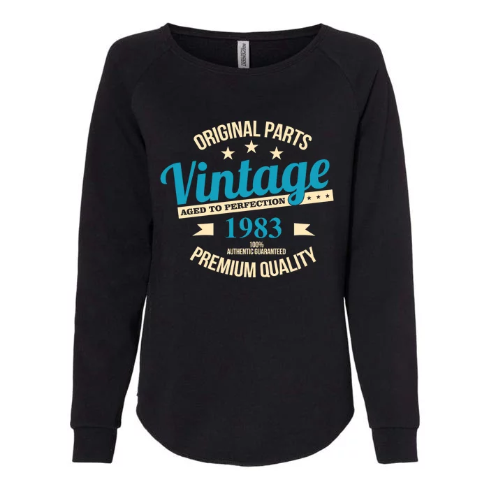 Original Parts Vintage 1983 40th Birthday Womens California Wash Sweatshirt