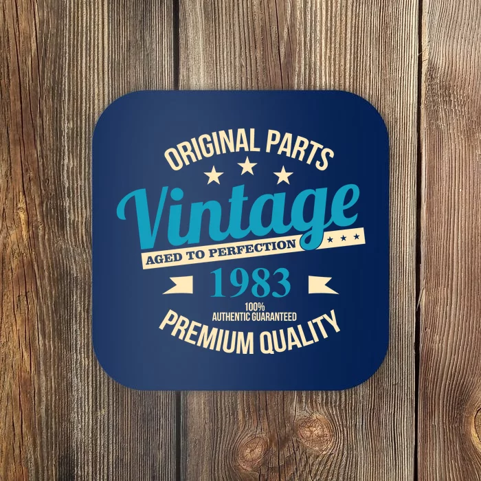 Original Parts Vintage 1983 40th Birthday Coaster