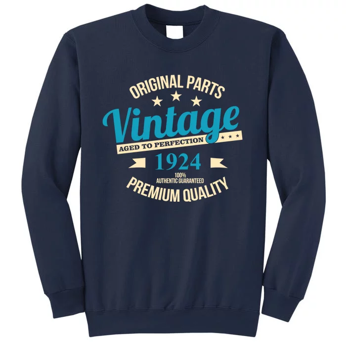 Original Parts Vintage 1924 100th Birthday Sweatshirt