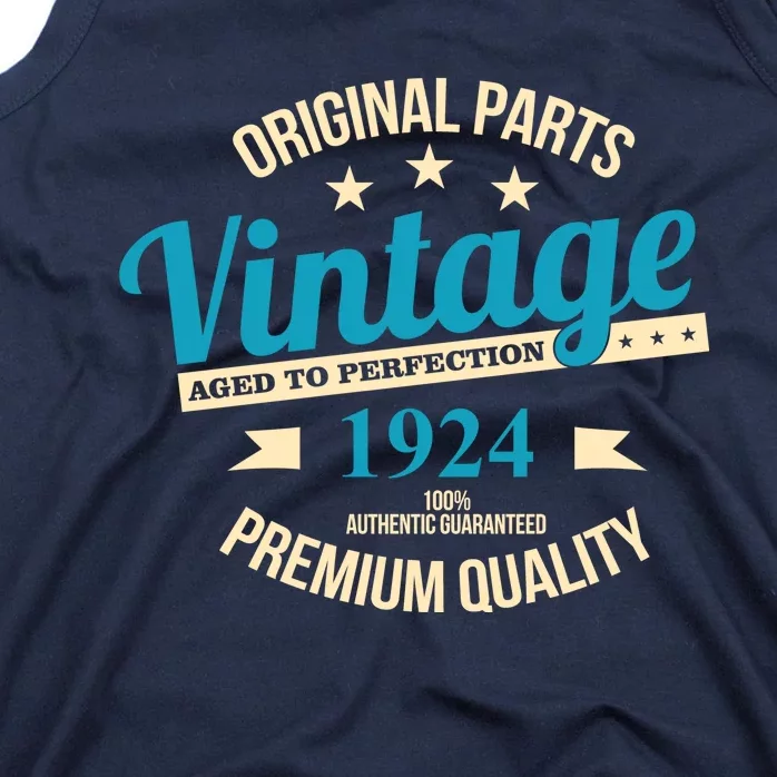 Original Parts Vintage 1924 100th Birthday Tank Top