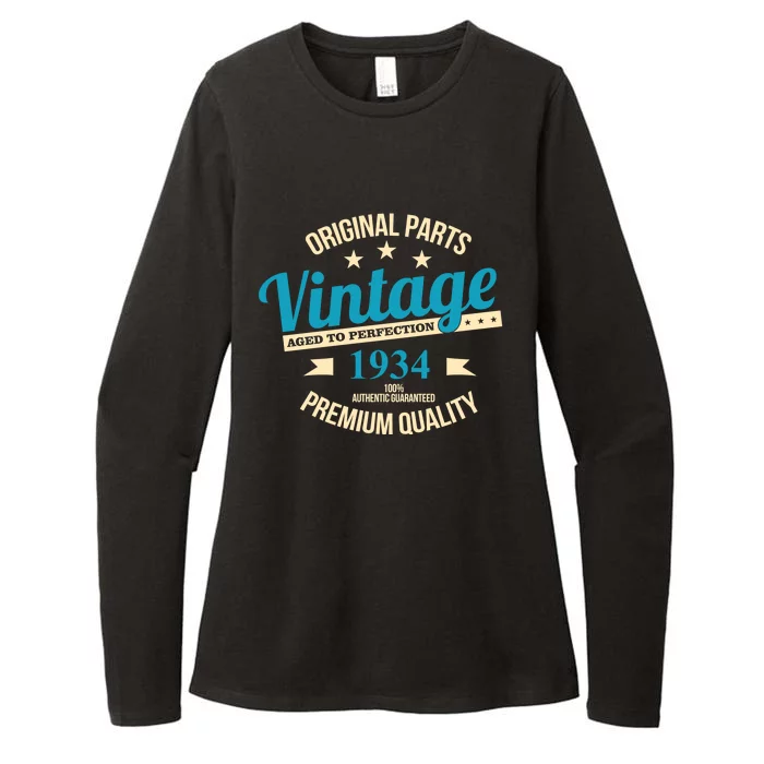 Original Parts Vintage 1934 90th Birthday Womens CVC Long Sleeve Shirt