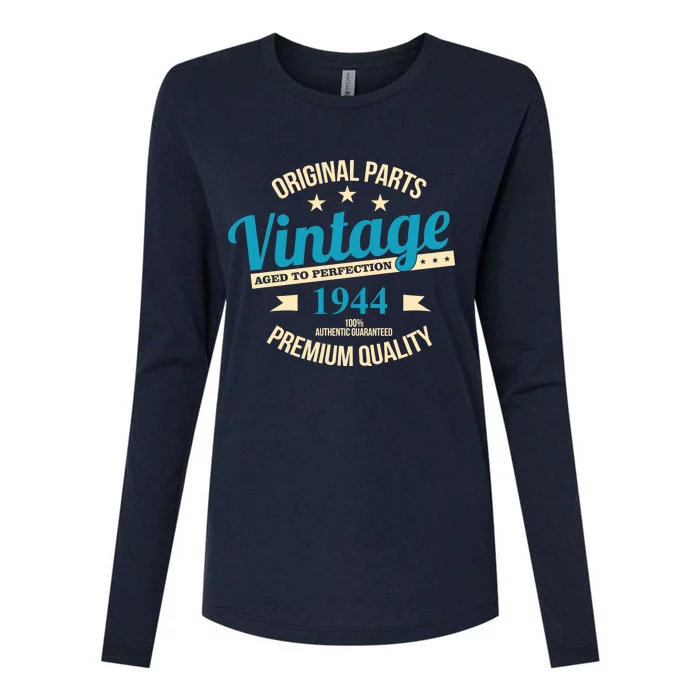 Original Parts Vintage 1944 80th Birthday Womens Cotton Relaxed Long Sleeve T-Shirt