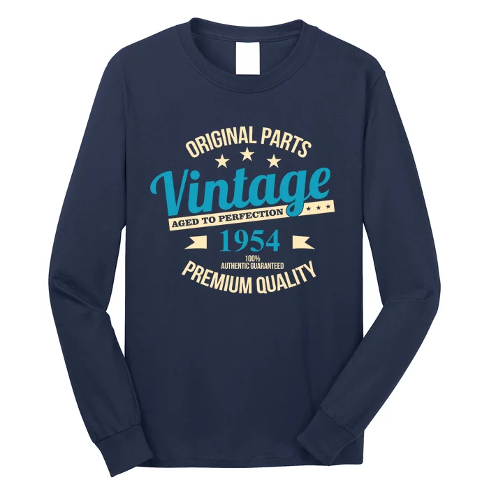 Original Parts Vintage 1954 70th Birthday Long Sleeve Shirt