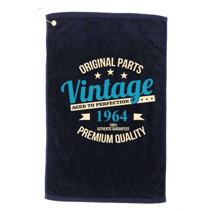 Original Parts Vintage 1964 60th Birthday Platinum Collection Golf Towel