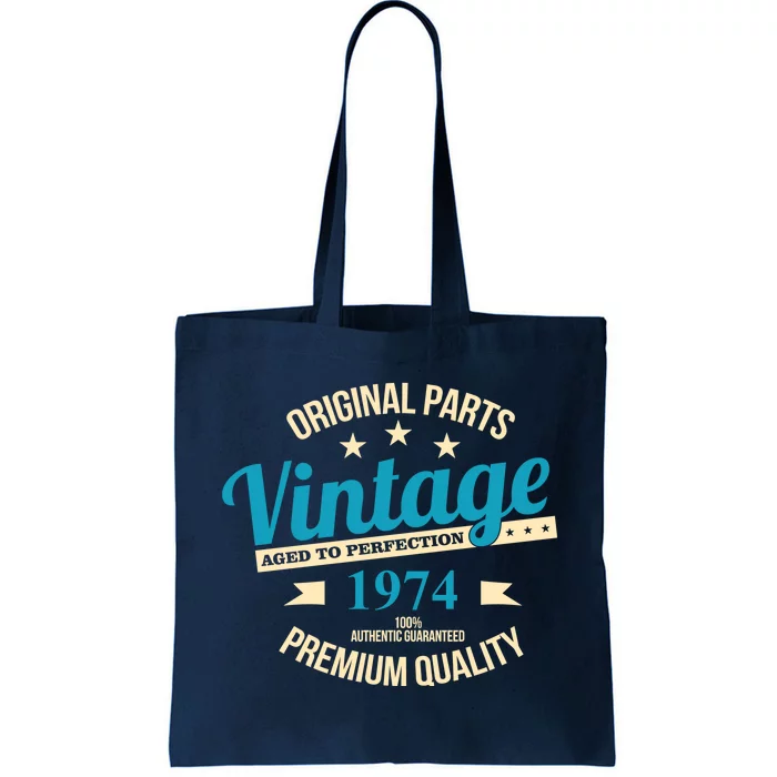 Original Parts Vintage 1974 50th Birthday Tote Bag