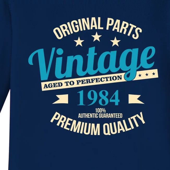 Original Parts Vintage 1984 40th Birthday Baby Long Sleeve Bodysuit