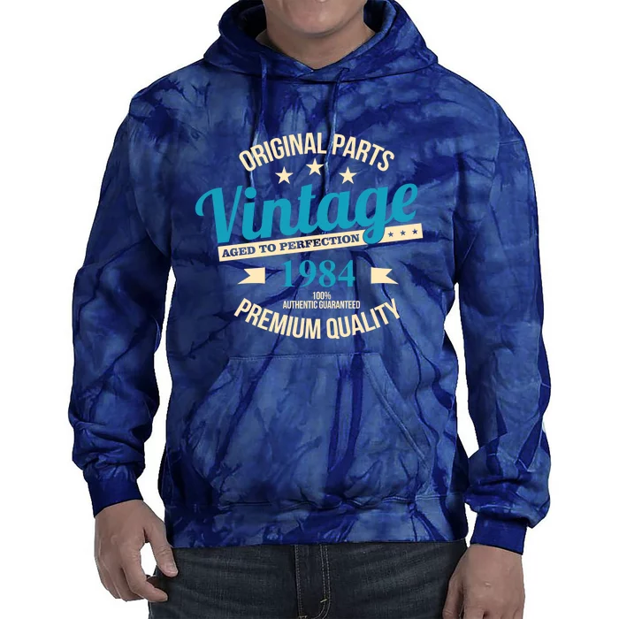 Original Parts Vintage 1984 40th Birthday Tie Dye Hoodie