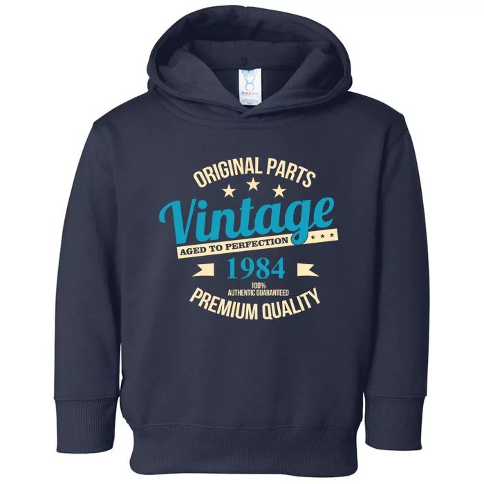 Original Parts Vintage 1984 40th Birthday Toddler Hoodie