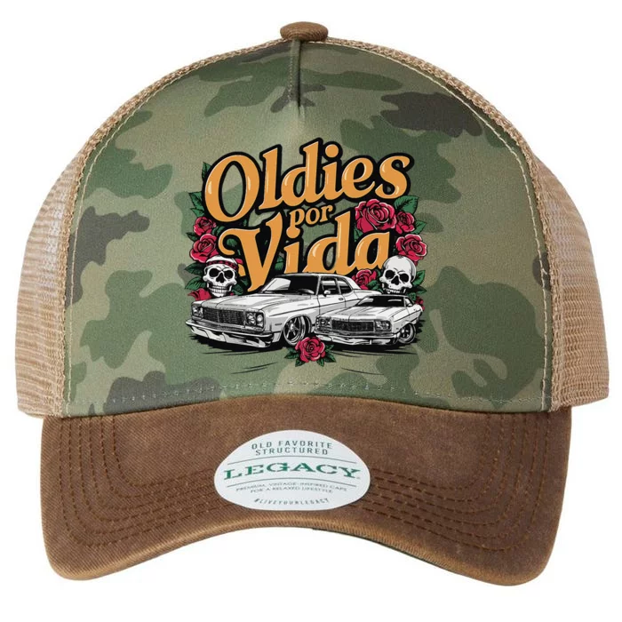 Oldies Por Vida Vintage Lowrider Car Mexican Chicano Cholo Legacy Tie Dye Trucker Hat