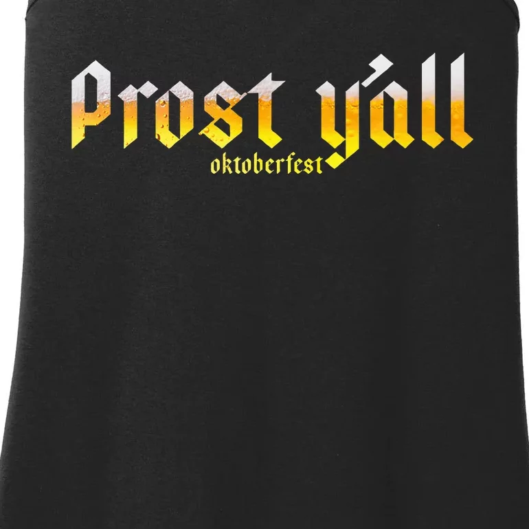 Oktoberfest Prost YAll Ladies Essential Tank