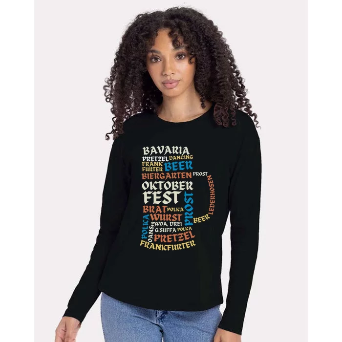 Oktoberfest Quote Beer Lover Drinking Team Womens Cotton Relaxed Long Sleeve T-Shirt