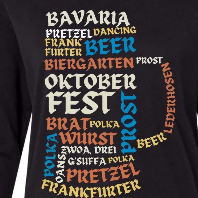 Oktoberfest Quote Beer Lover Drinking Team Womens Cotton Relaxed Long Sleeve T-Shirt