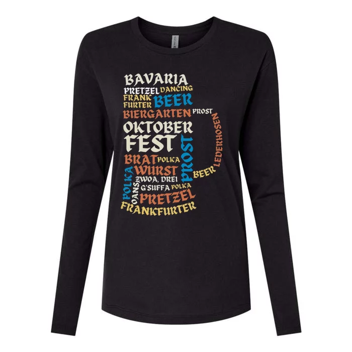 Oktoberfest Quote Beer Lover Drinking Team Womens Cotton Relaxed Long Sleeve T-Shirt