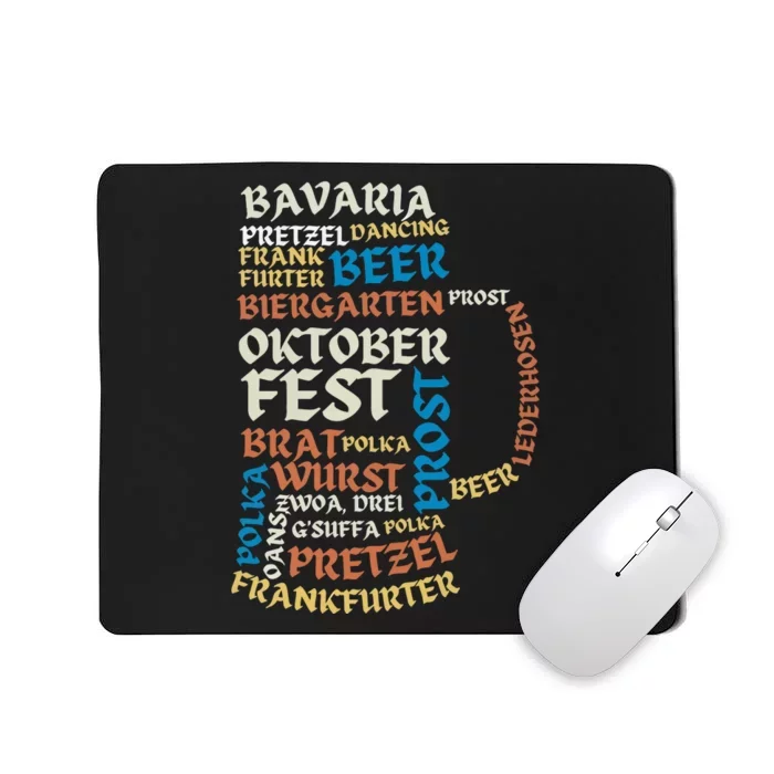 Oktoberfest Quote Beer Lover Drinking Team Mousepad