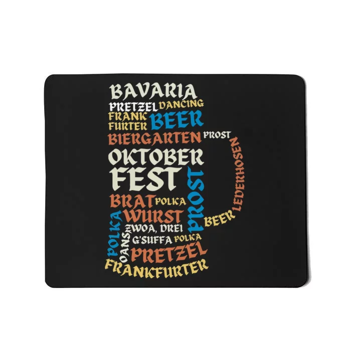 Oktoberfest Quote Beer Lover Drinking Team Mousepad