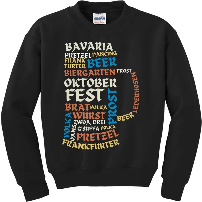 Oktoberfest Quote Beer Lover Drinking Team Kids Sweatshirt