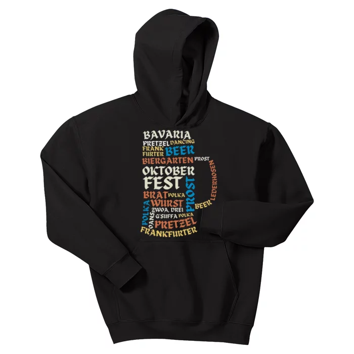 Oktoberfest Quote Beer Lover Drinking Team Kids Hoodie