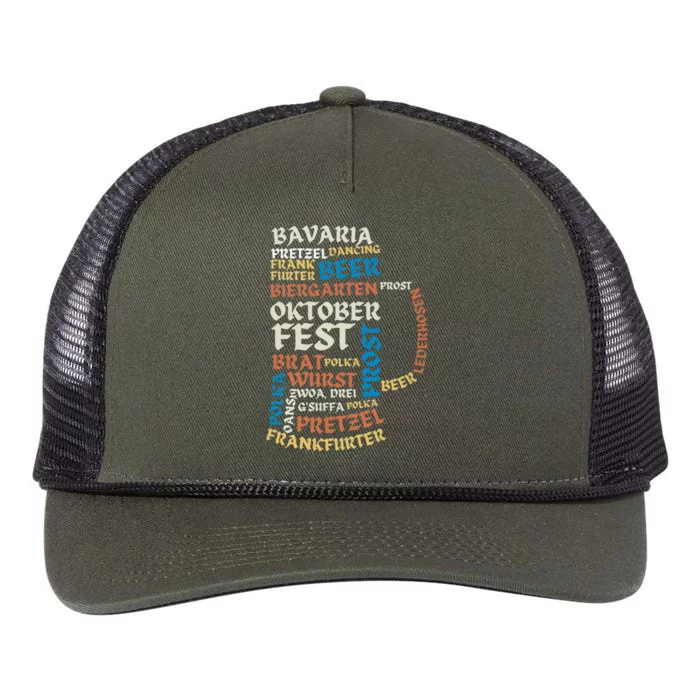 Oktoberfest Quote Beer Lover Drinking Team Retro Rope Trucker Hat Cap