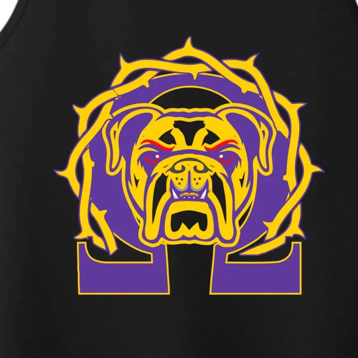 Omega Que Dawg Psi Phi Purple Fraternity Hoodie Performance Tank