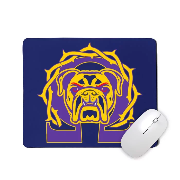 Omega Que Dawg Psi Phi Purple Fraternity Hoodie Mousepad