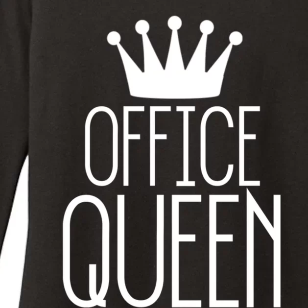 Office Queen Gift Funny Administrative Professionals Day Meaningful Gift Womens CVC Long Sleeve Shirt