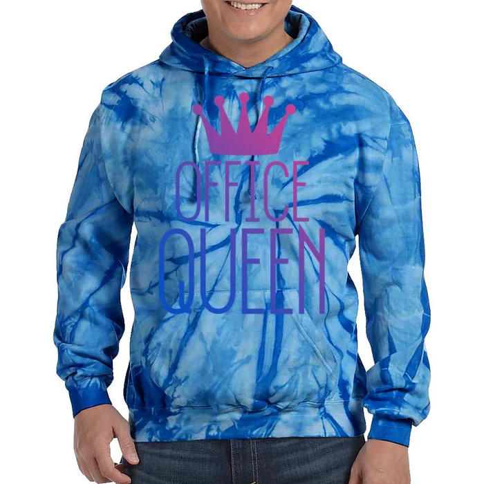 Office Queen Great Gift Funny Administrative Professionals Day Gift Tie Dye Hoodie