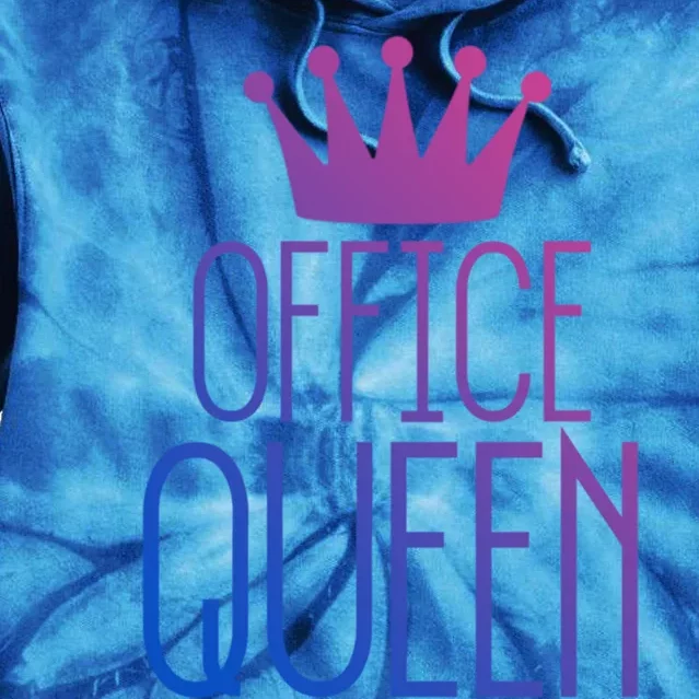 Office Queen Great Gift Funny Administrative Professionals Day Gift Tie Dye Hoodie