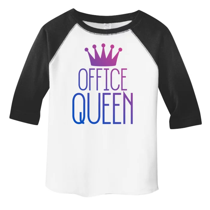 Office Queen Great Gift Funny Administrative Professionals Day Gift Toddler Fine Jersey T-Shirt