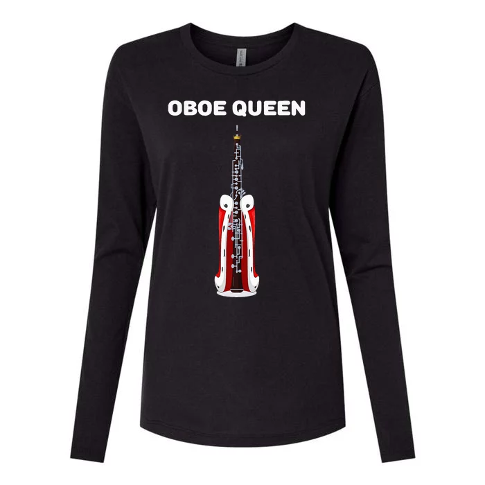 Oboe Queen Oboe Women Oboist Oboe Womens Cotton Relaxed Long Sleeve T-Shirt