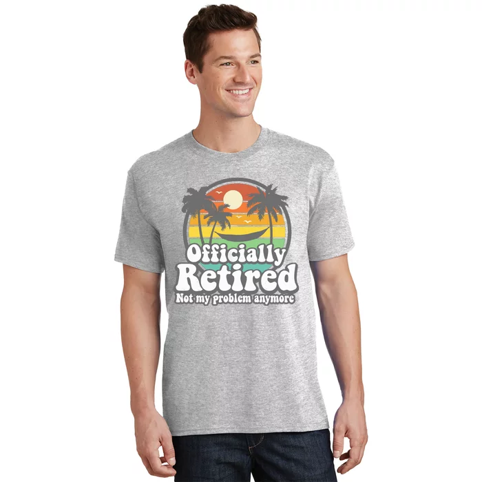 Officially Retired 2022 Hawaiian Beach Vintage Retirement T-Shirt