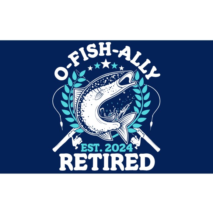 Ofishally Retired 2024 Fishing Retirement Gifts For Bumper Sticker