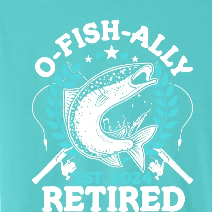 Ofishally Retired 2024 Fishing Retirement Gifts For ChromaSoft Performance T-Shirt