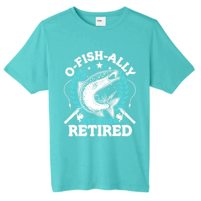 Ofishally Retired 2024 Fishing Retirement Gifts For ChromaSoft Performance T-Shirt