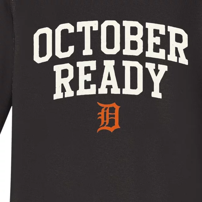 October Ready 2024 Baseball Baby Long Sleeve Bodysuit