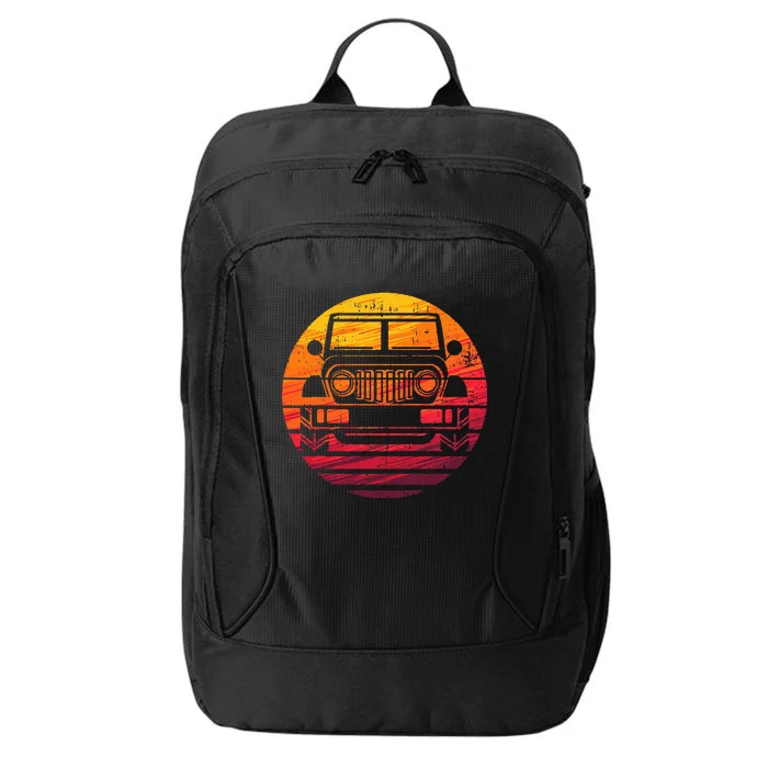 Off Road 4x4 Vintage Retro 70s Sunset Off Road City Backpack