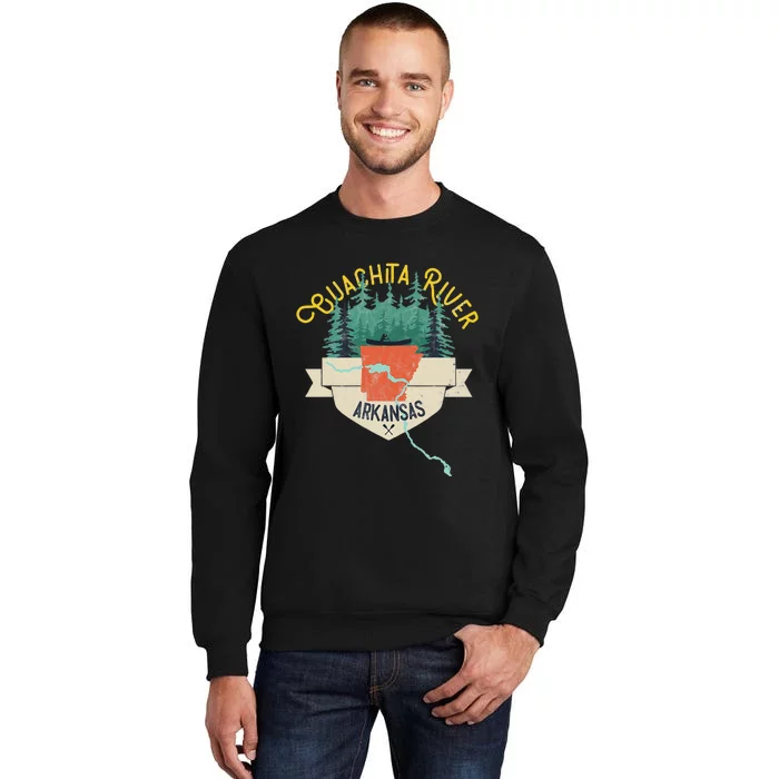 Ouachita River Arkansas National Park River Floating Kayak Tall Sweatshirt