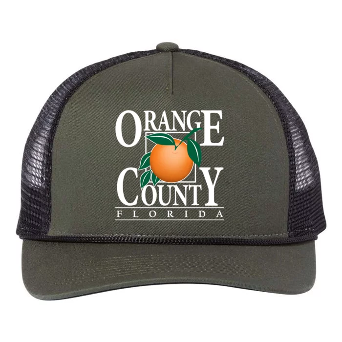 Orange County Florida Retro Rope Trucker Hat Cap