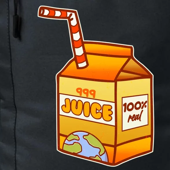 Orange Juice 999 Carton 100% Real Juice Daily Commute Backpack